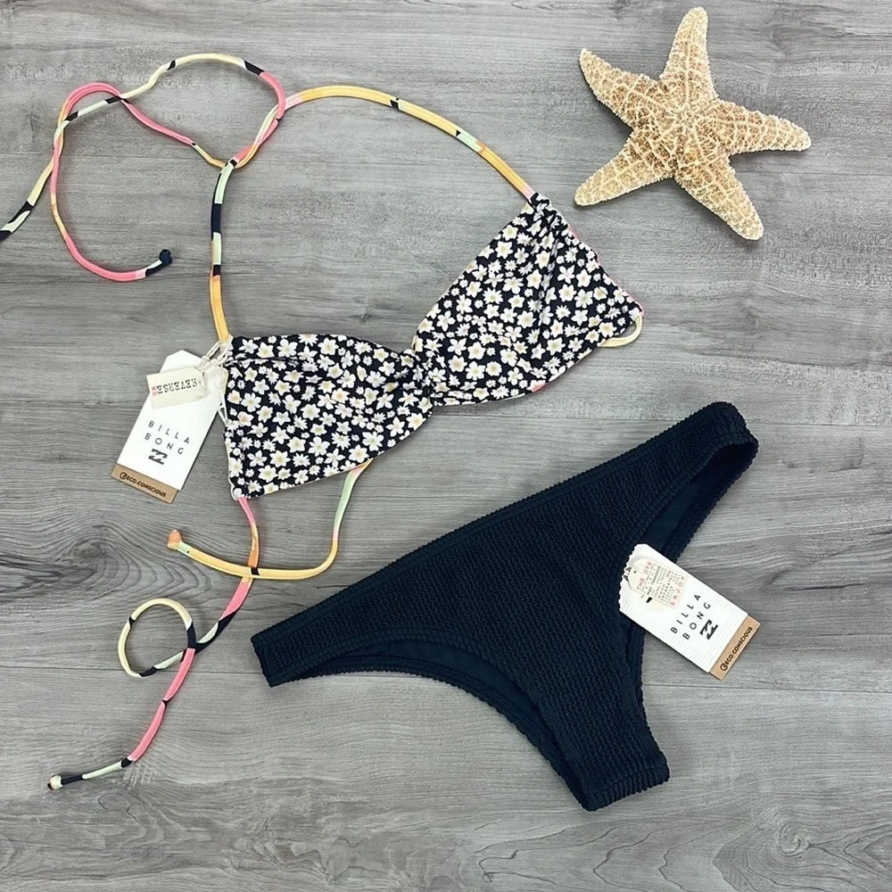 ☀️BILLABONG☀️ PRETTY DAZE REV SHIR SUMMER HIGH ISLA BIKINI SET